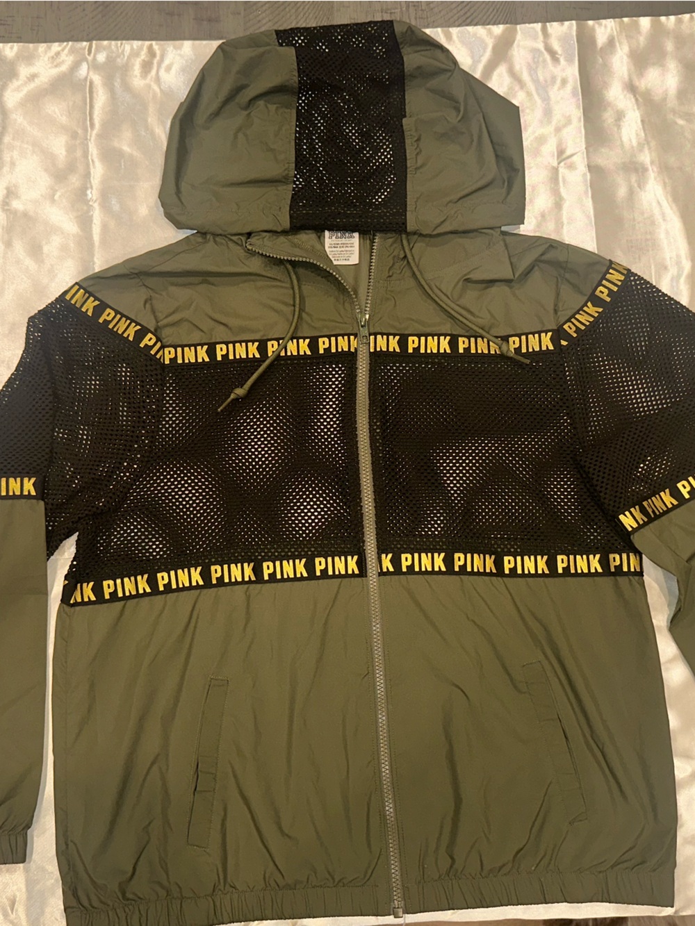 PINK by Victoria's Secret Olive Green Windbreaker Jacket